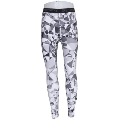 Sports tights (Black, White, Gray) from Gym Aesthetics Elastane, Polyester