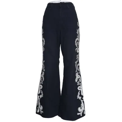 Palazzo broek (Blauw, Wit) van Wrangler Katoen