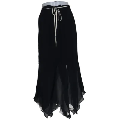 Långkjol (Svart, Vit) från Wallis Polyester, Viskos