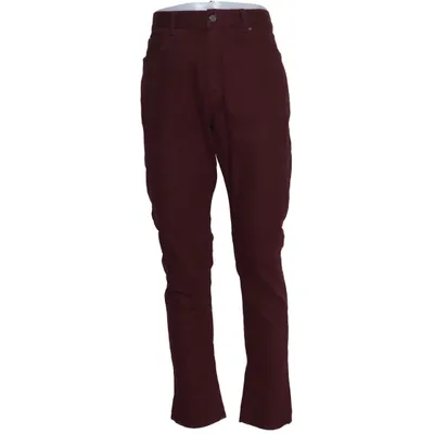 Spijkerbroek (Rood) van H&M Man Katoen, Elastaan