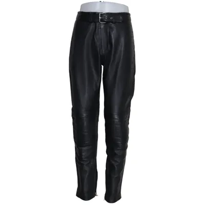 Läderbyxor (Svart) från H&M x Moschino Skinn, Polyester, Viskos