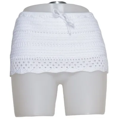 Skirt (White) from Hollister Cotton, Elastane