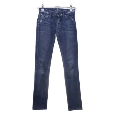 Spijkerbroek (Blauw) van 7 for All Mankind Katoen, Elastaan