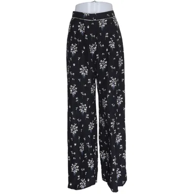 Palazzohose (Schwarz, Mehrfarbig) von Erdem x H&M Seide