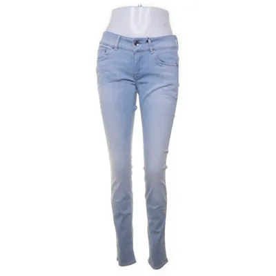 Spijkerbroek (Blauw) van Raw Katoen, Elastaan, Polyester, Leer