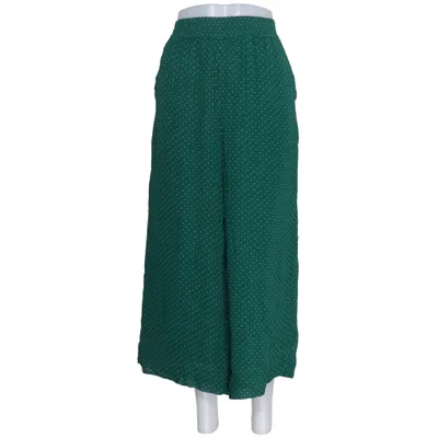Palazzobyxor (Grön, Vit) från Object Polyester, Viskos