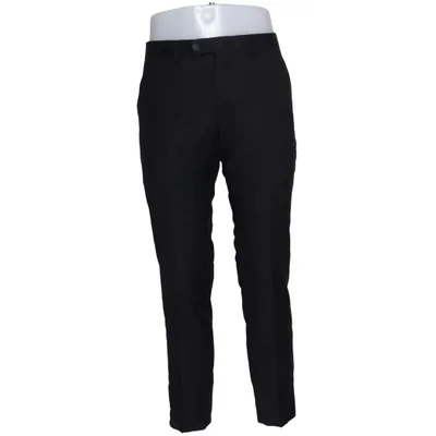 Suit pants (Black) from Dressmann Polyester, Wool