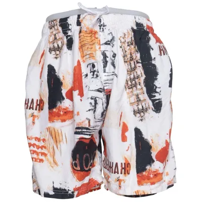 Badshorts (Vit, Flerfärgad) från Identic Polyester