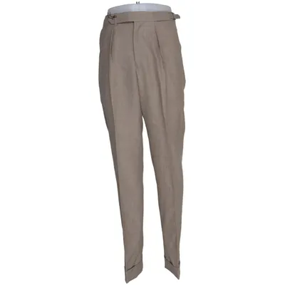 Suit pants (Beige) from Berg & Berg Wool