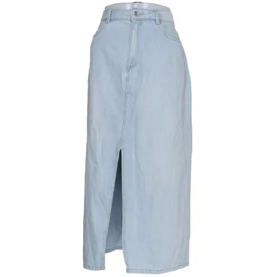Jeansnederdel (Blå) fra Tom Tailor Denim Bomuld, Lyocell