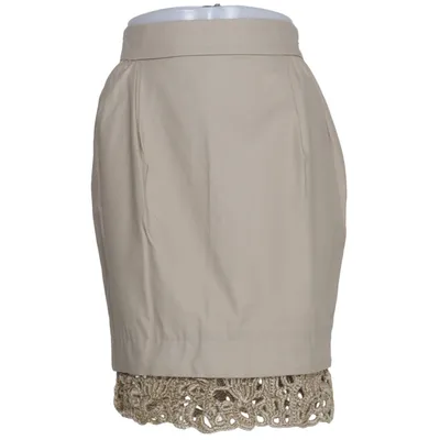 Nederdel (Beige) fra Ermanno Scervino Acetat, Bomuld, Elastan