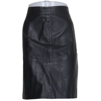 Leren rok (Zwart) van VRS Woman Leer, Polyester