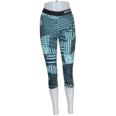 Sportleggings (Blauw, Zwart, Meerkleurig) van Nike Pro Elastaan, Polyester