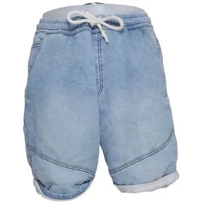 Short en jean (Bleu) de Zara Man Coton, Élasthane, Polyester