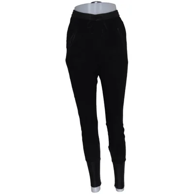 Pantalon en cuir (Noir) de Utzon Coton, Élasthane, Cuir