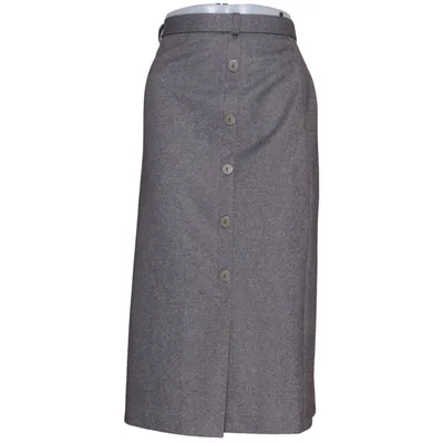 Skirt (Brown) from Finn Karelia Polyester, Wool