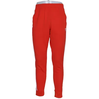 Pantalon de jogging (Rouge, Blanc) de Adidas Coton, Polyester recyclé