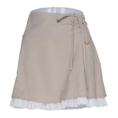 Kjol (Beige, Vit) från Miss Selfridge Polyester
