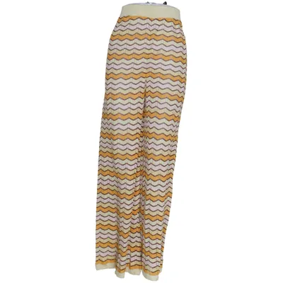 Palazzo broek (Beige, Oranje, Roze) van Mango Polyester, Viscose