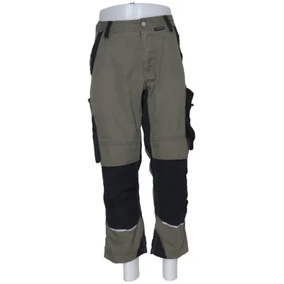 Work pants (Green, Black) from Planam Cotton, Elastane, Polyamide, Polyester