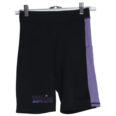 Short de compression (Noir, Violet) de Wow Élasthane, Polyester recyclé