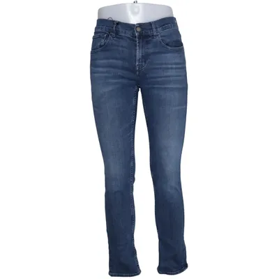 Spijkerbroek (Blauw) van 7 for All Mankind Katoen, Elastaan