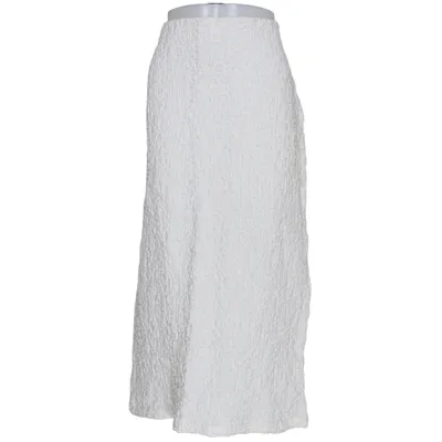 Jupe longue (Blanc) de Lindex Coton, Élasthane, Polyester