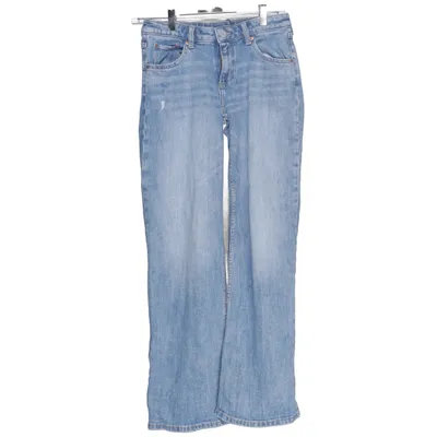 Jeans (WIDE LEG ADJUSTABLE WAIST LOW WAIST) fra H&M Bomuld, Elastan