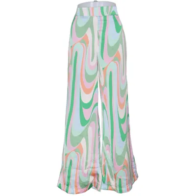 Palazzo broek (Groen, Roze, Meerkleurig) van Loavies Polyester