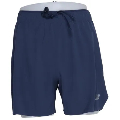 Short de sport (Bleu) de New Balance Élasthane, Nylon, Polyester recyclé