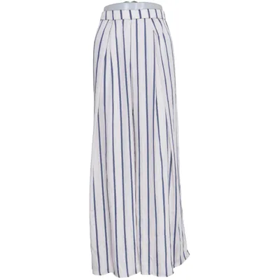 Palazzobyxor (Beige, Blå) från H&M Polyester