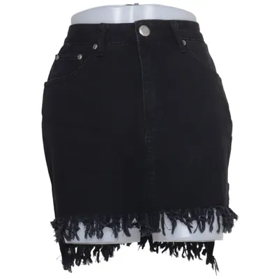 Denim skirt (Black) from Boohoo Blue Cotton, Polyester