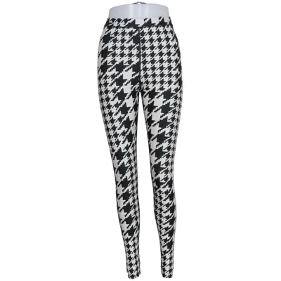Leggings (Black, White) from H&M Elastane, Polyamide