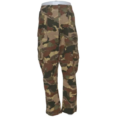 Cargobyxor (Grön, Brun, Beige) från Anthropologie Bomull, Elastan, Linne, Viskos