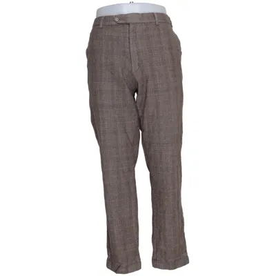 Suit pants (Brown) from Luca D'Altieri Polyester, Wool