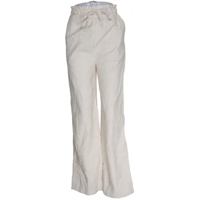 Palazzo pants (Beige) from LC Waikiki Cotton, Linen
