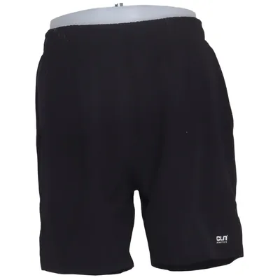 Short de sport (Noir) de CLN Athletics Élasthane, Polyester