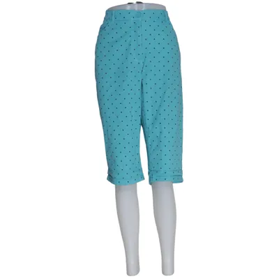 Driekwart broek (Blauw) van Ulla Popken Katoen, Elastaan