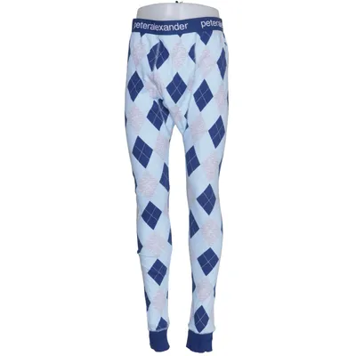 Pantalon de pyjama (Bleu, Gris) de Peter Alexander Coton, Élasthane