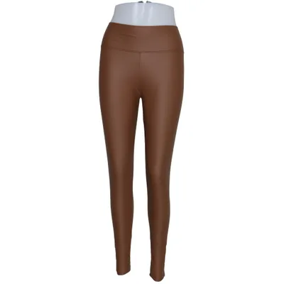 Legging (Marron) de Yu & Me Élasthane, Polyamide, Polyuréthane