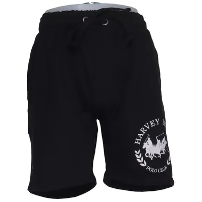 Sweatshort (Zwart) van Harvey Miller Katoen, Polyester