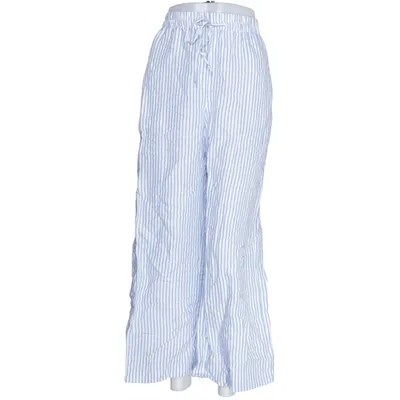 Byxor (Blå, Vit) från H&M Linne, Viskos