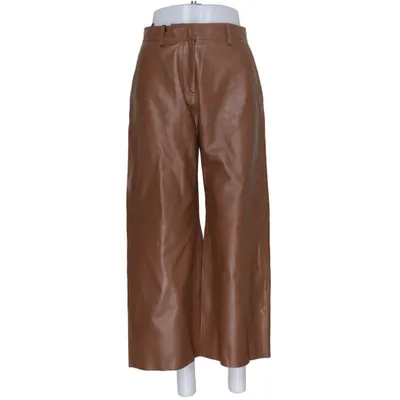 Leren broek (Bruin) van Weekend MaxMara