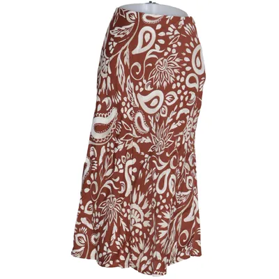 Maxi rok (Bruin, Wit) van Fat Face Viscose