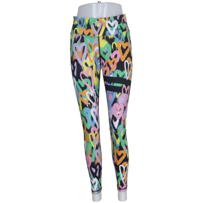 Sports tights (Black, Multicolored) from Stronger Elastane, Polyester