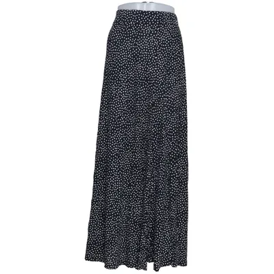 Maxi nederdel (Sort, Hvid) fra Indiska Viscose