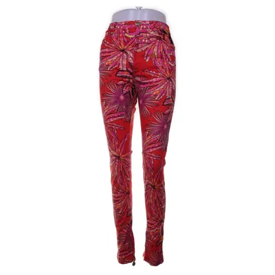 Jeans (Red, Multicolored) from Versace for H&M Elastane, Cotton