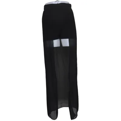Maxi rok (Zwart) van L&S Elastaan, Polyester