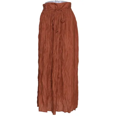 Långkjol (Brun) från Laura Clement Polyester, Viskos