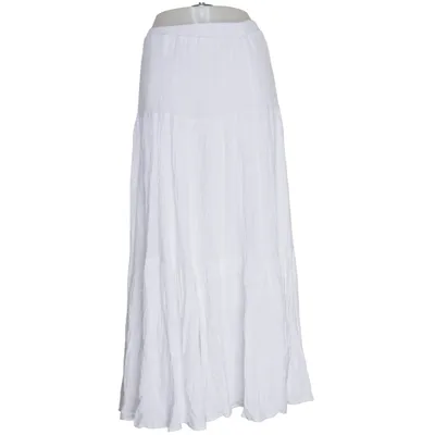 Maxi skirt (White) from Stradivarius Viscose